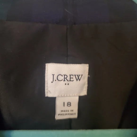 J. Crew Black Watch Tartan One Button Blazer - Picture 2 of 3